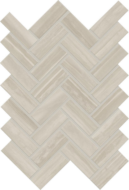 Rekindle Beige Herringbone 2X6 Matte