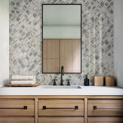 Gamma Azure Herringbone 2X6 Polished