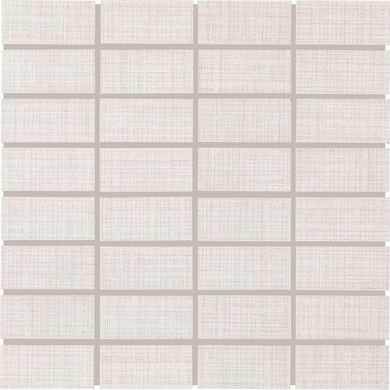 Fabric Art Modern Textile White Straight Joint 1X3 Matte