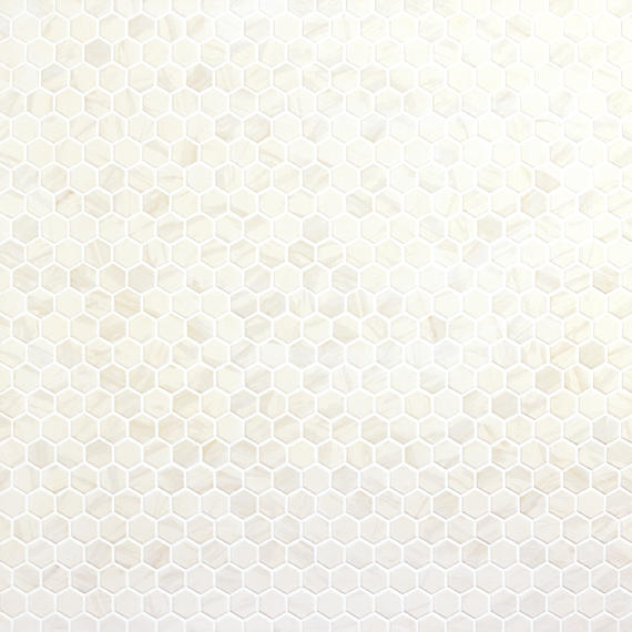 Perpetuo Timeless White Hexagon 8X8 Matte