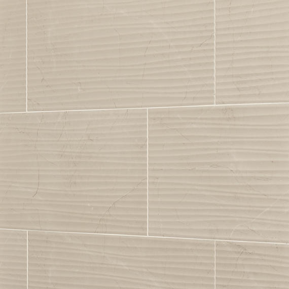 Perpetuo Elegant Beige Rectangle, Wave 12X24 Satin