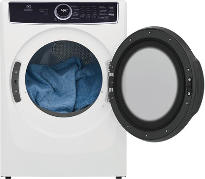 8 cu. ft. vented Front Load Stackable Electric Dryer in White with LuxCare Dry and Automatic Temperature Control