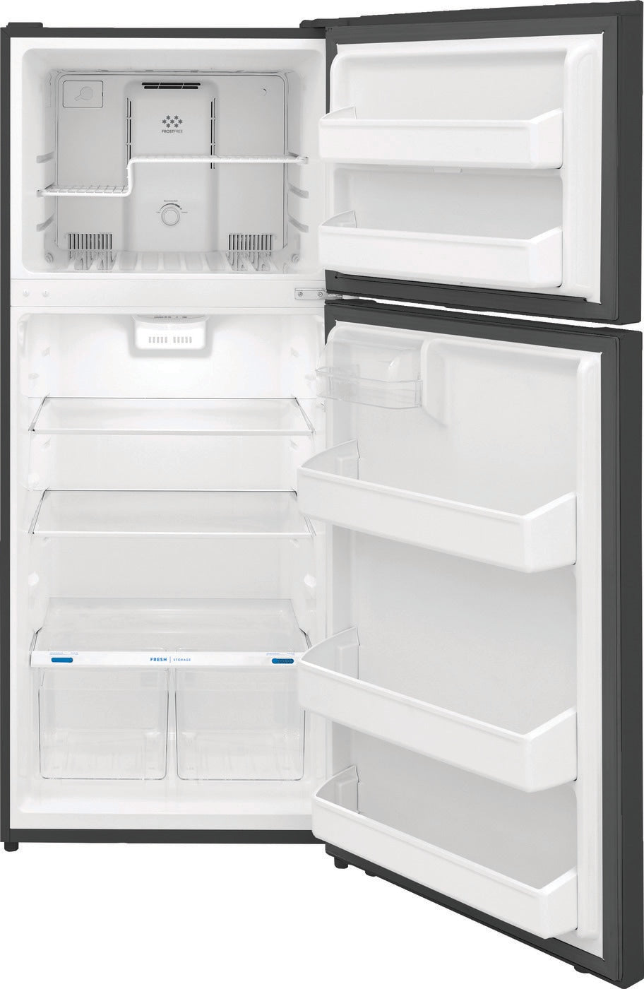 17.6 cu. ft. 28" Top Freezer Refrigerator in Brushed Steel, ENERGY STAR