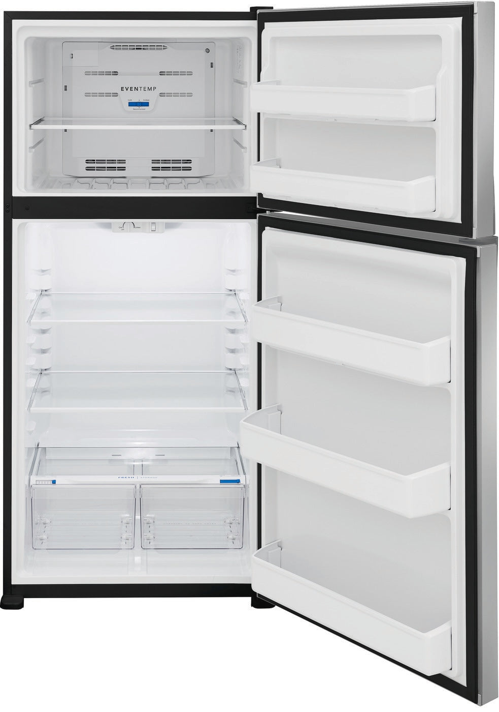 30 in. 20 cu. ft. Freestanding Top Freezer Refrigerator in Stainless Steel Energy Star