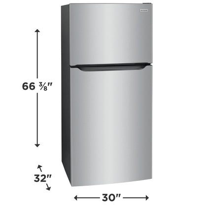 Frigidaire 30 in. 20 cu. ft. Top Freezer Refrigerator in Stainless Steel