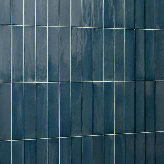Rice Blu Rectangle 3X8 Glossy