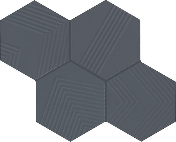 Inyo Indigo Hexagon 8X8 Satin