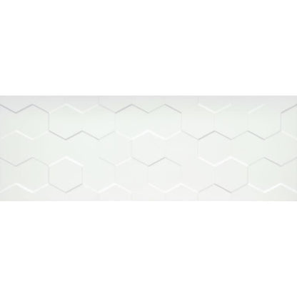 CENTER HEX WHITE 13X36