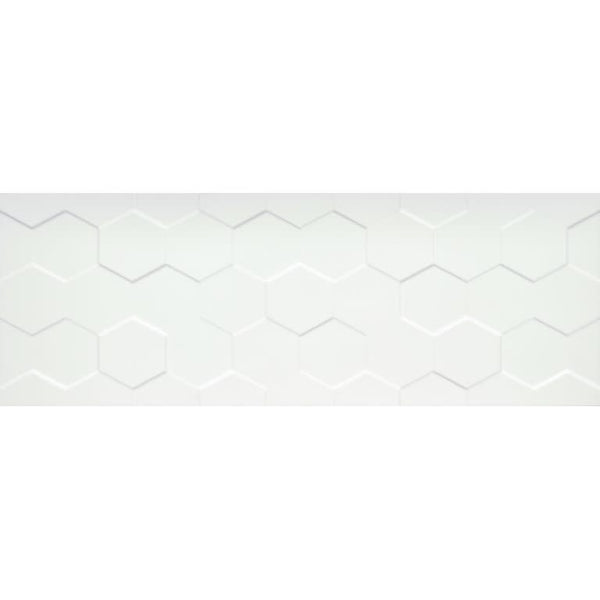 CENTER HEX WHITE 13X36