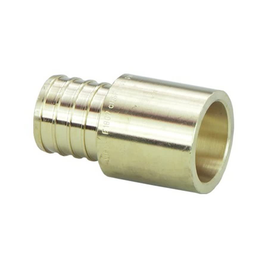 PureFlow® Adapter, 1 x 1 or 3/4 in, Crimp PEX x Fitting or C, Brass