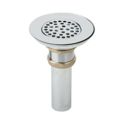 3-1/2 in, Drain Type 304/304L Polished Stainless Steel Steel Body Strainer and Tailpiece