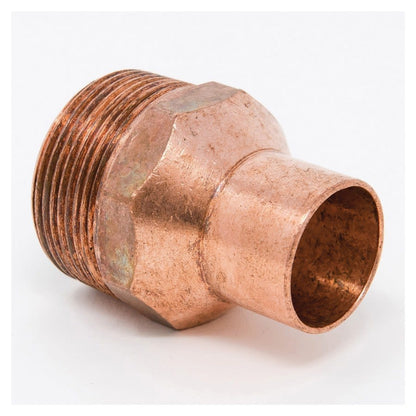 Male Adapter, 3/8 x 1/2 in, C x MNPT, Copper