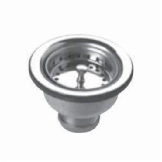Heavy Weight Cup Style Basket Strainer, Stainless Steel, Polished Chrome