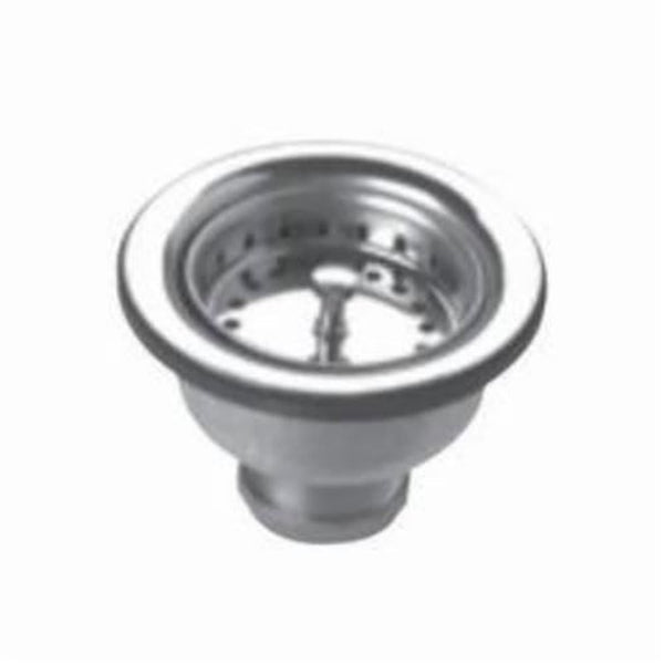 Heavy Weight Cup Style Basket Strainer, Stainless Steel, Polished Chrome