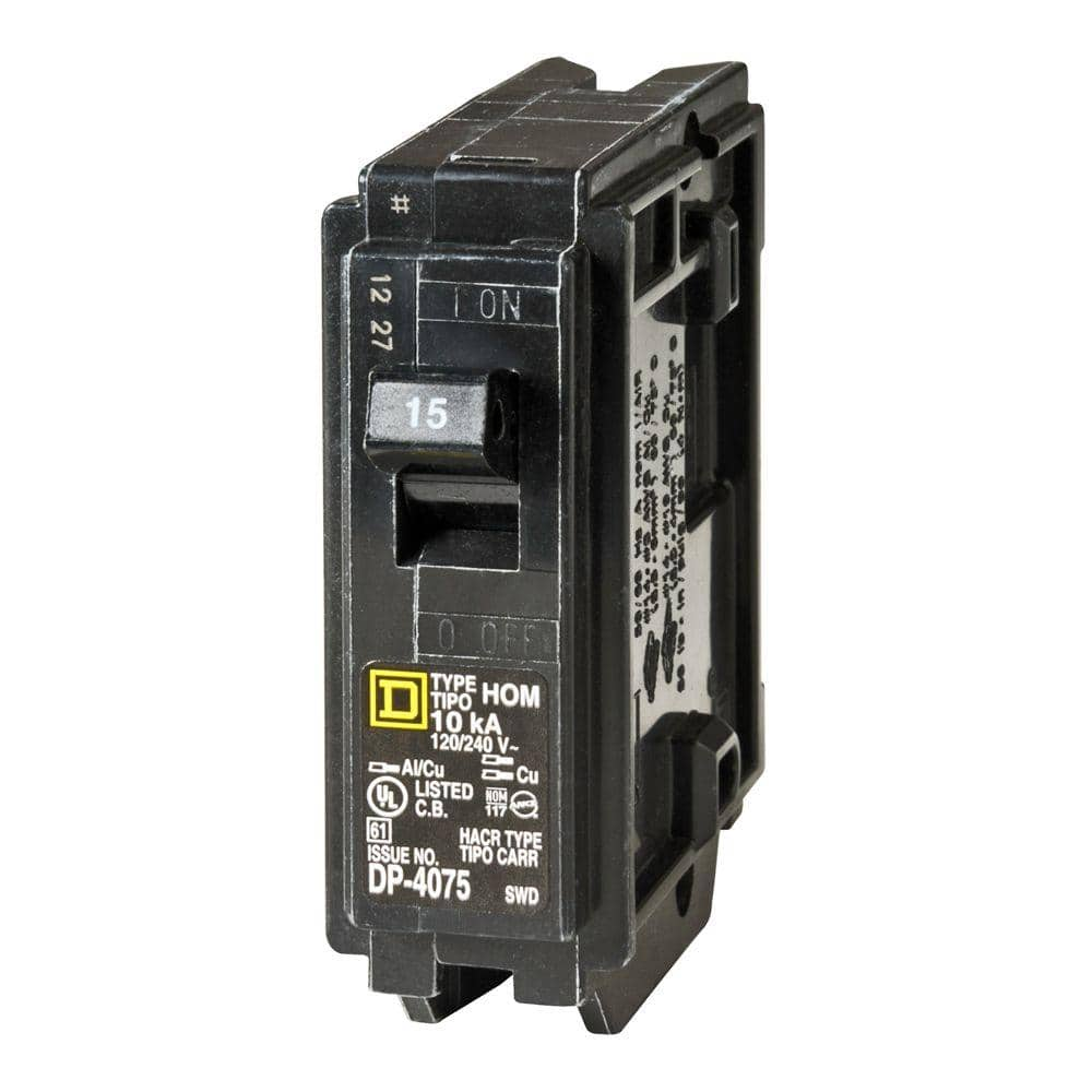 Homeline 15 Amp Single-Pole Circuit Breaker(HOM115CP)