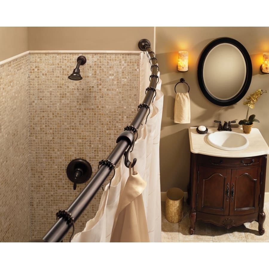 54" - 72" Adjustable-Length Curved Shower Rod (Wholesale Packaging)