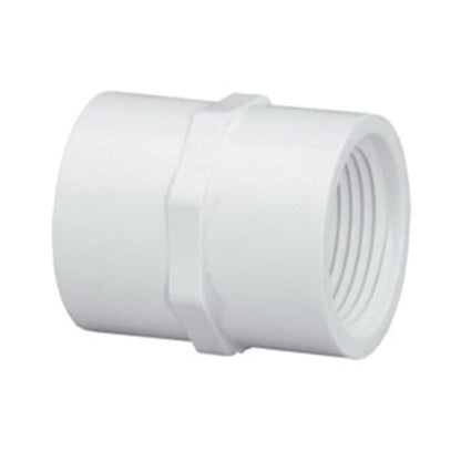 Coupling, 1/2 in, FNPT, SCH 40/STD, PVC