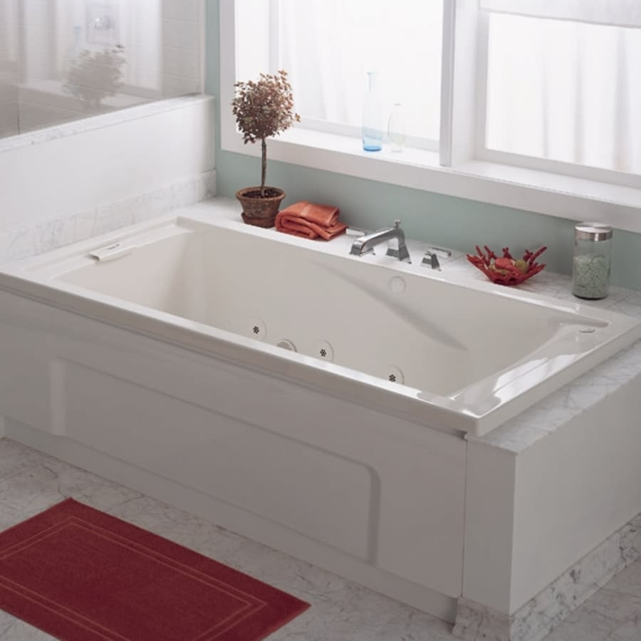 Evolution 60" Acrylic Whirlpool Bathtub with Reversible Drain and EverClean Technology - Lifetime Warranty