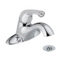 HDF® Centerset Lavatory Faucet, ADA, 1 Handle, 2-Hole, 0.35 gpm, Chrome
