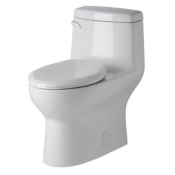 Avalanche® One Piece Toilet, Floor Mount, 12 in Rough, ADA, Elongated Bowl, Left Hand Lever, 1.28 gpf, White
