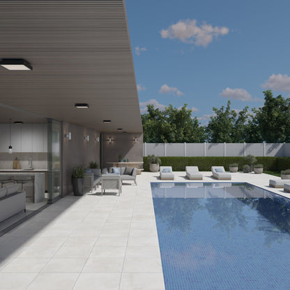 Rekindle White Xterior Paver 24X24 Textured