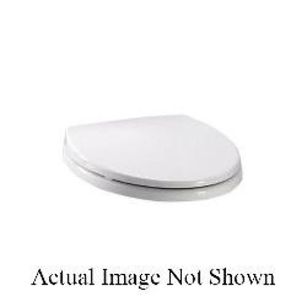 Toilet Seat, Elongated Bowl, Closed Front, With Cover, Plastic, Off-White