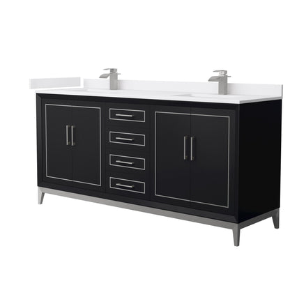 Marlena Double Bathroom Vanity - 72W x 35.25H x 22D