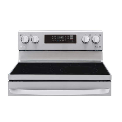 30"W6.3Cuft Electric Smoothtop Smart Range Stainless Steel