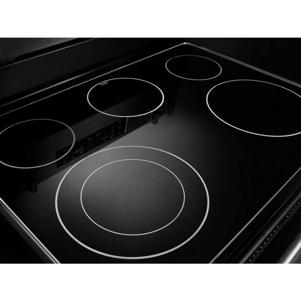 5.3 cu. ft. 5 Burner Element Electric Range with Shatter-Resistant Cooktop in Fingerprint Resistant Stainless Steel