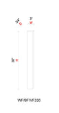 Filler - 3"W * 30"H * 3/4"D