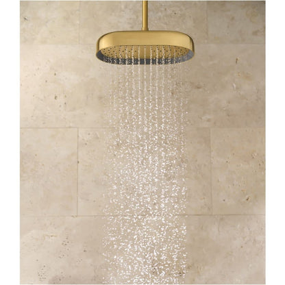 Statement 1.75 GPM Single Function Rain Shower Head with MasterClean Sprayface and Katalyst Air Induction Technology