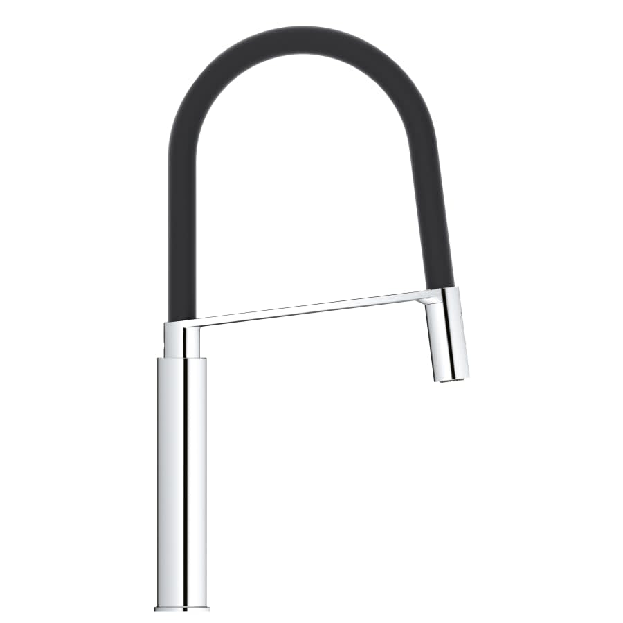 Pre-Rinse Spray Kitchen Faucet with Locking Push Button Control