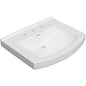 Otter Creek 24" Rectangular Vitreous China Pedestal Bathroom Sink with Overflow and 3 Faucet Holes at 8" Centers