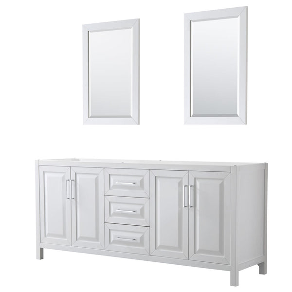 Daria Double Bathroom Vanity - 78.75W x 35H x 21.5D