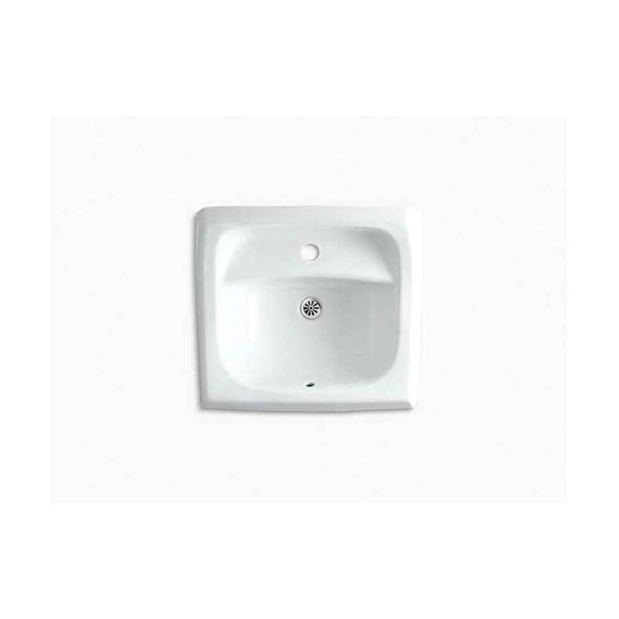 Kingston™ Wall Mount Lavatory Sink, ADA, 21-1/4 x 18-1/4 x 7-1/4 in, Vitreous China, White
