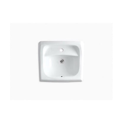 Kingston™ Wall Mount Lavatory Sink, ADA, 21-1/4 x 18-1/4 x 7-1/4 in, Vitreous China, White