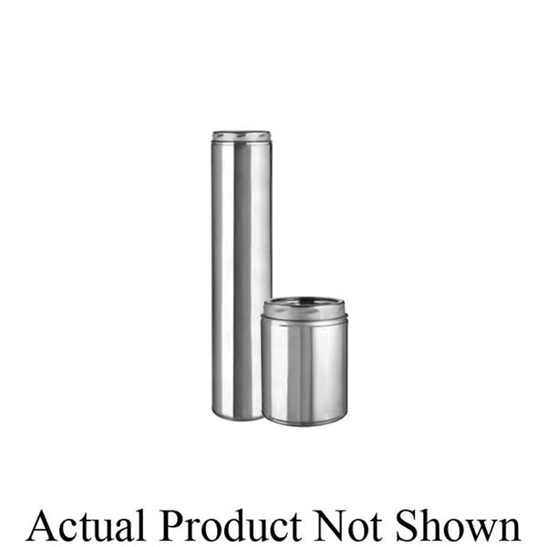 Round Vent Vent Pipe, 7 in Dia, 12 in L