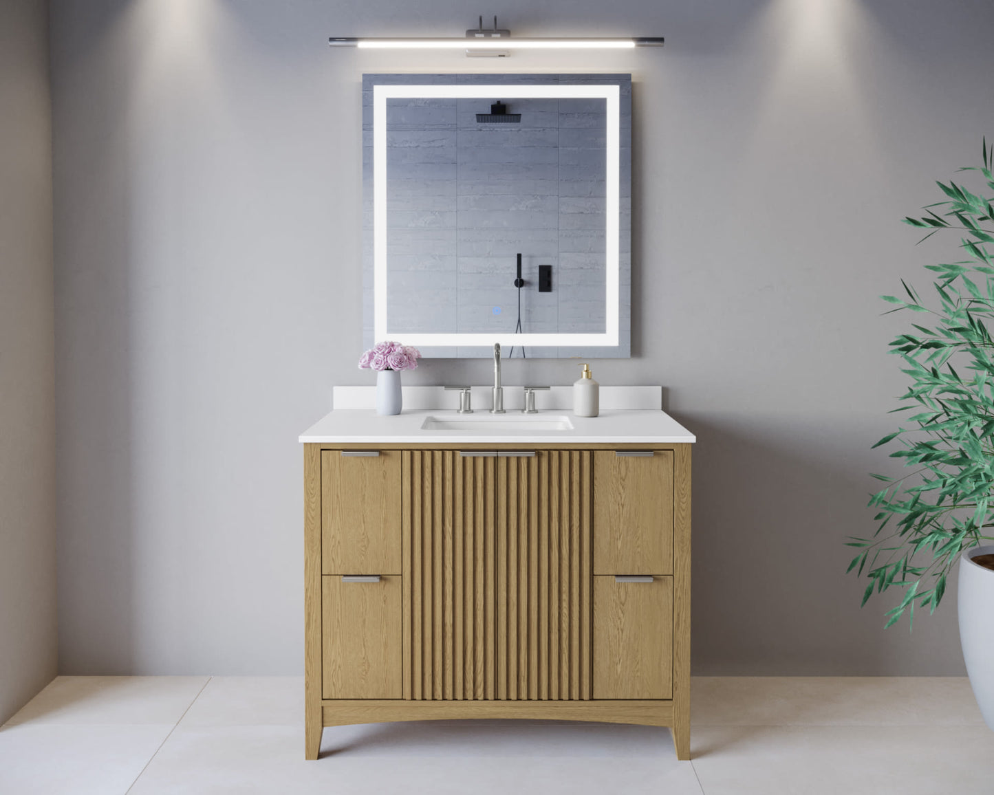Palmilla Single Bathroom Vanity - 42W x 35H x 22D