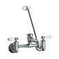 Utility Sink Faucet, Wall Mount, ADA, Lever Handle, Polished Chrome