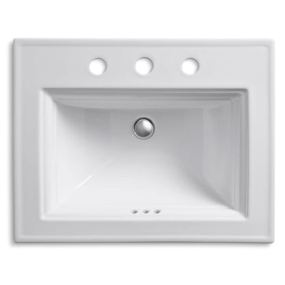 Memoirs Stately 17" Drop In Bathroom Sink with 3 Holes Drilled and Overflow