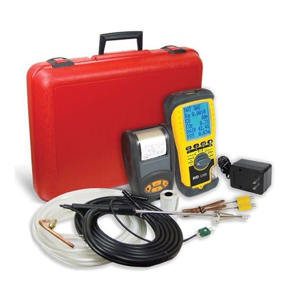 Combustion Analyzer Kit With High Altitude Compensation, LCD Display, AA Battery