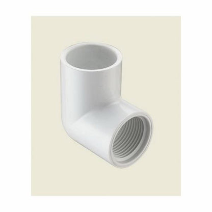 90 deg Elbow, 1 in, Socket x FNPT, SCH 40/STD, PVC