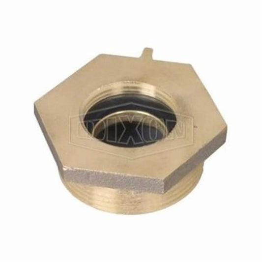 Reducing Hex Nipple, 2 x 2-1/2 in, 1-15/32 in L, Brass, FNPT x Male NH NST