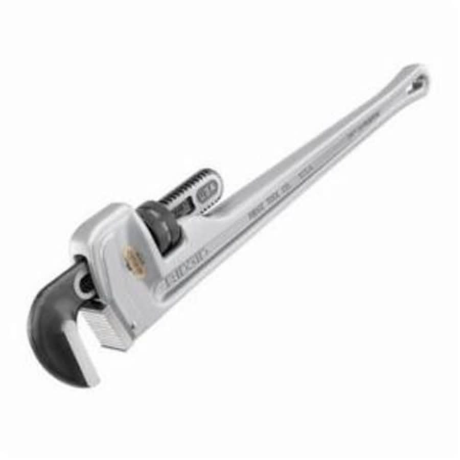 Straight Pipe Wrench, 2-1/2 in, Floating Forged Hook Jaw, Aluminum Handle