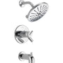 Trinsic Tempassure 17T Series Dual Function Thermostatic Tub and Shower with H2Okinetic Shower Head and Integrated Volume Control - Less Rough-In Valve