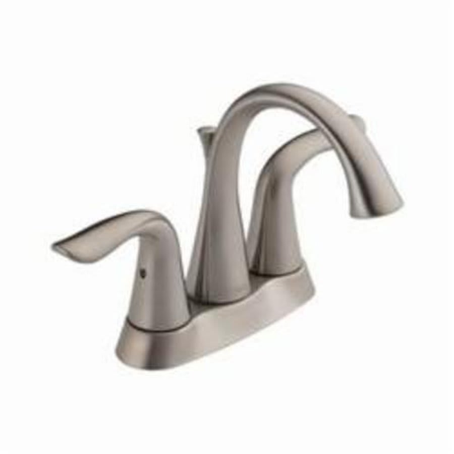 Lahara® Centerset Lavatory Faucet, ADA, 2 Handle, 3-Hole, 1.2 gpm, Stainless