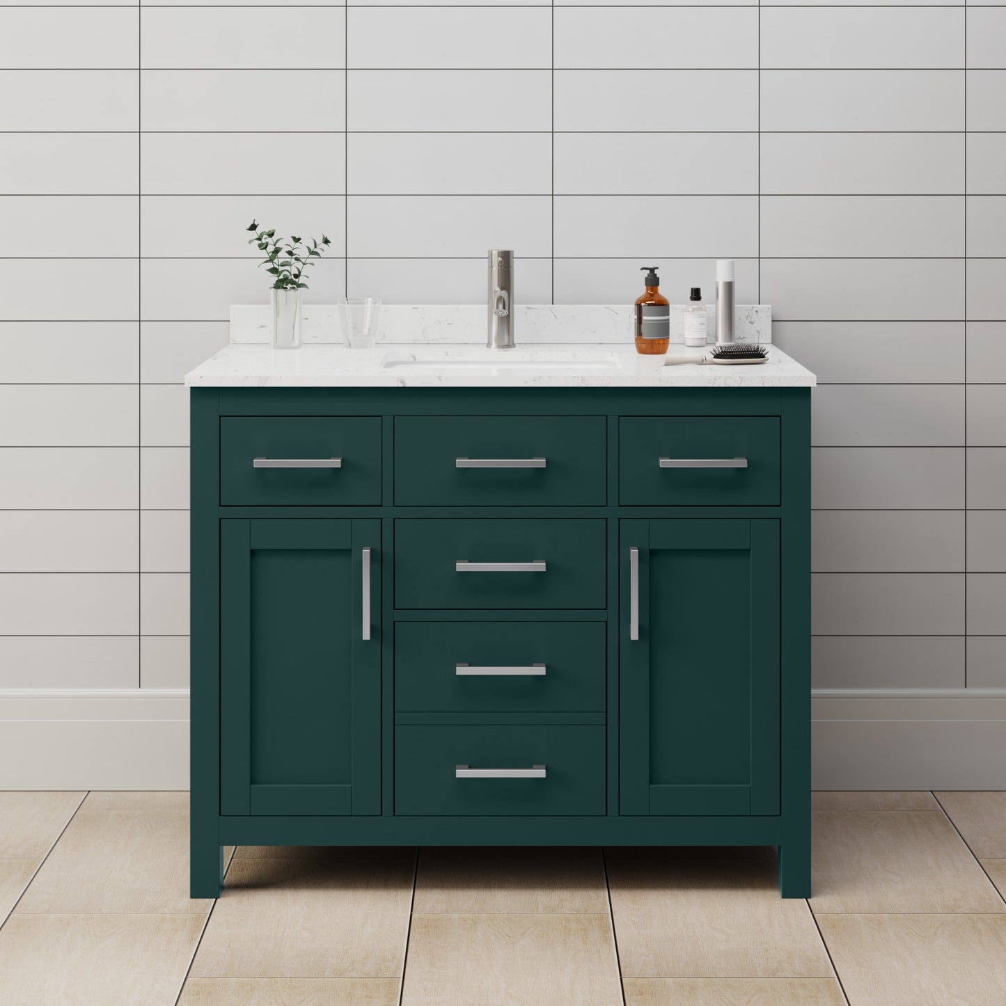 Beckett Single Bathroom Vanity - 42W x 35H x 22D