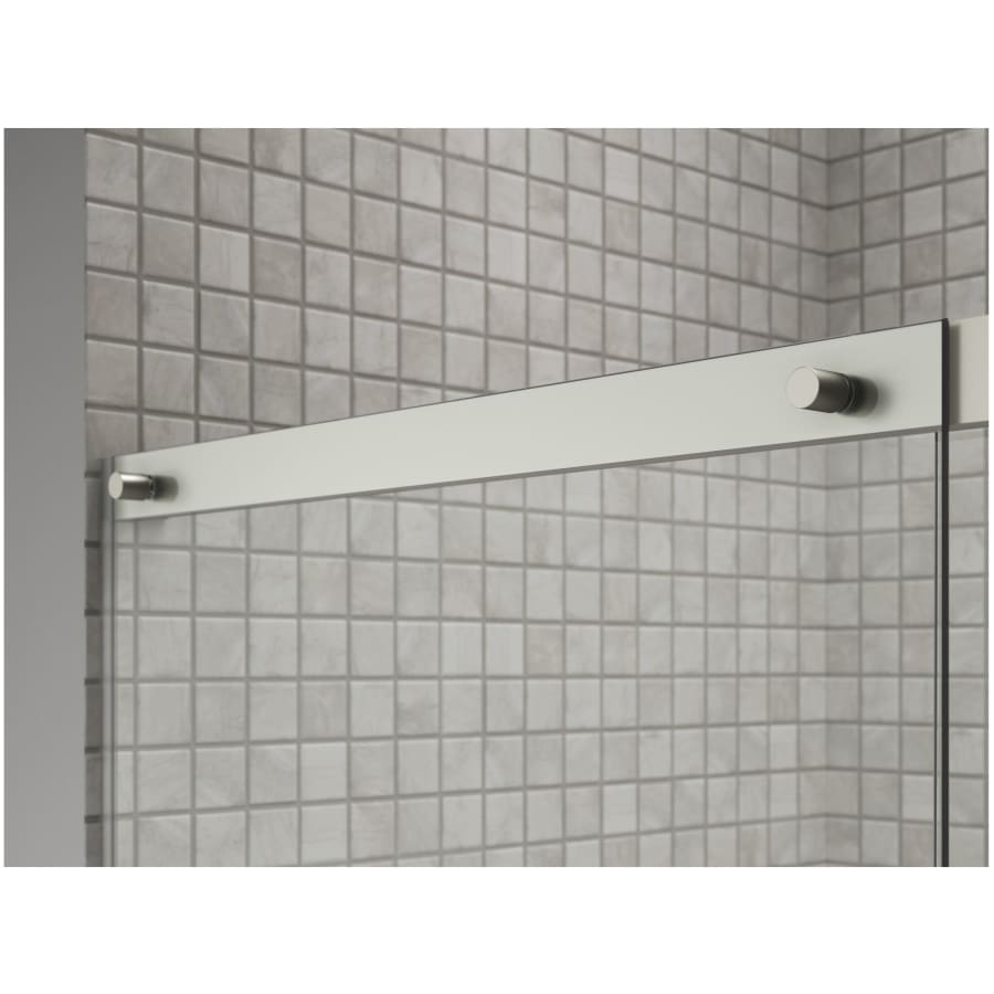 Elate 56-3/4" High x 59-5/8" Wide Sliding Semi Frameless Tub Door with Clear Glass