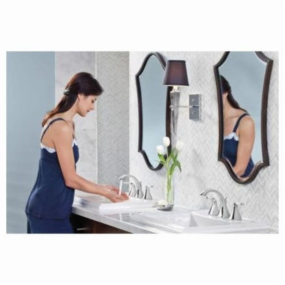 Voss™ Widespread Lavatory Faucet, ADA, 2 Handle, 3-Hole, 1.2 gpm, Polished Chrome