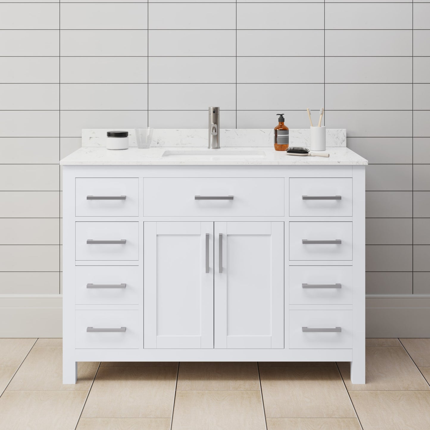 Beckett Single Bathroom Vanity - 48W x 35H x 22D
